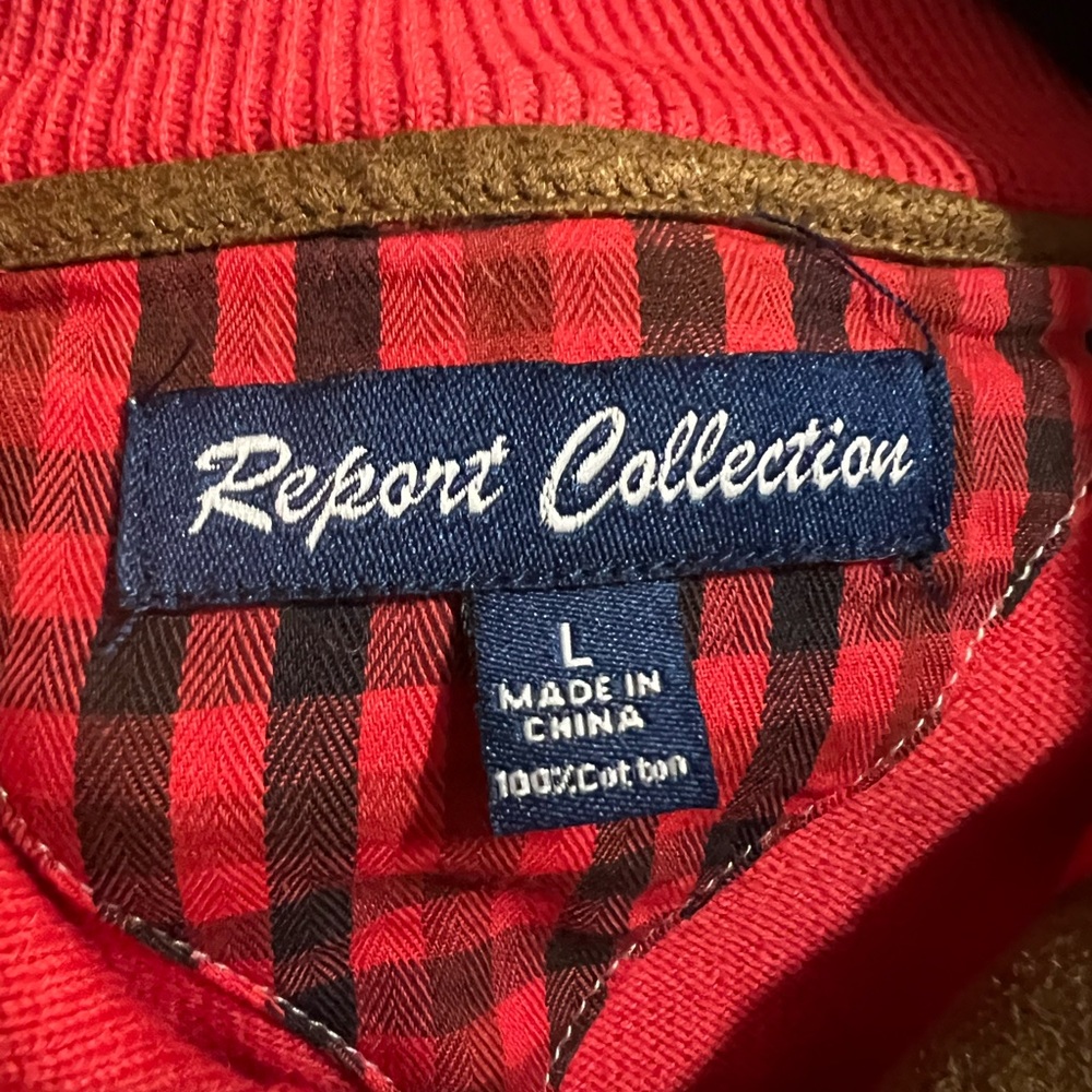 Red Button-Up Sweater - Picture 3 of 3